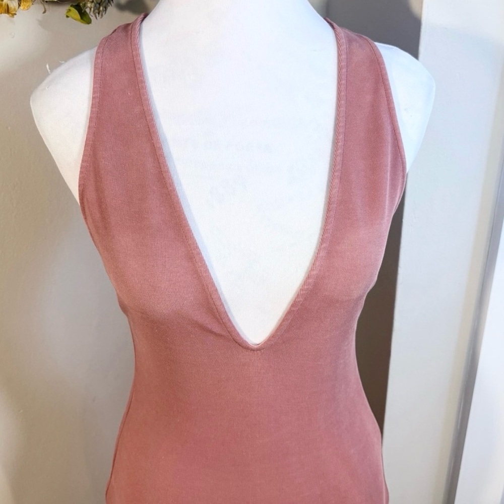 Michael Costello x REVOLVE Cordelia Crisscross Back Midi Dress Blush Pink~XS💛 - Picture 7 of 12